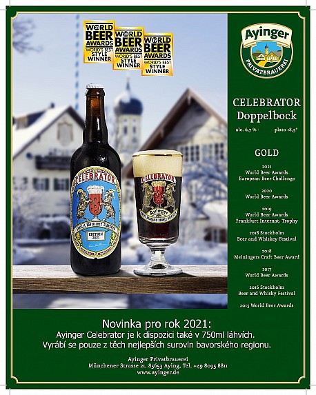 AYINGER Brauerei: Zimn nabdka + sklenice zdarma!