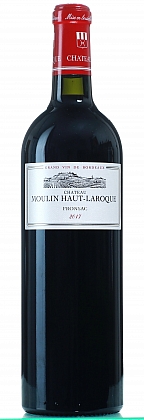 Láhev vína Moulin Haut Laroque 2017